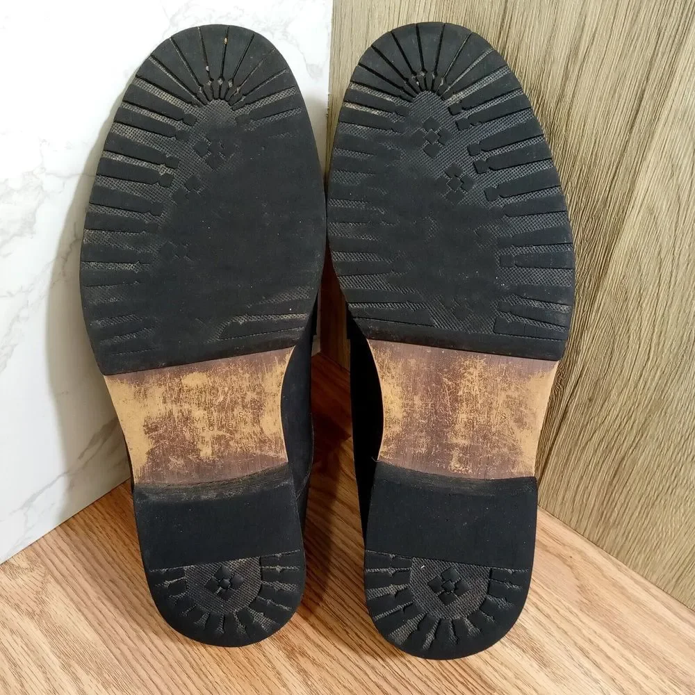 Perry Ellis‎ Shoes Portfolio Mens Sz 10.5 Damon Casual Dress Shoes Black Suede